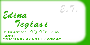 edina teglasi business card